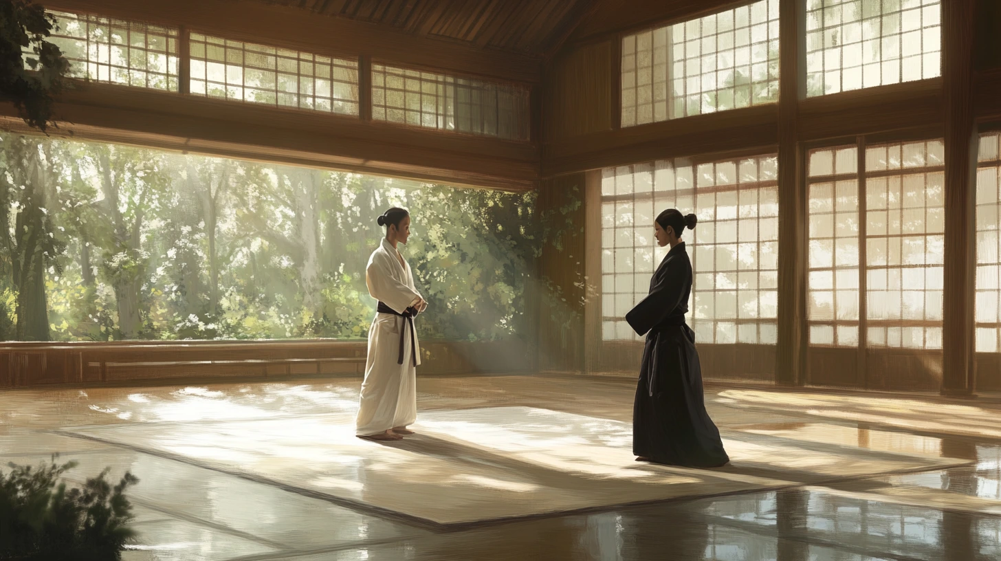 Aikido practice etiquette role